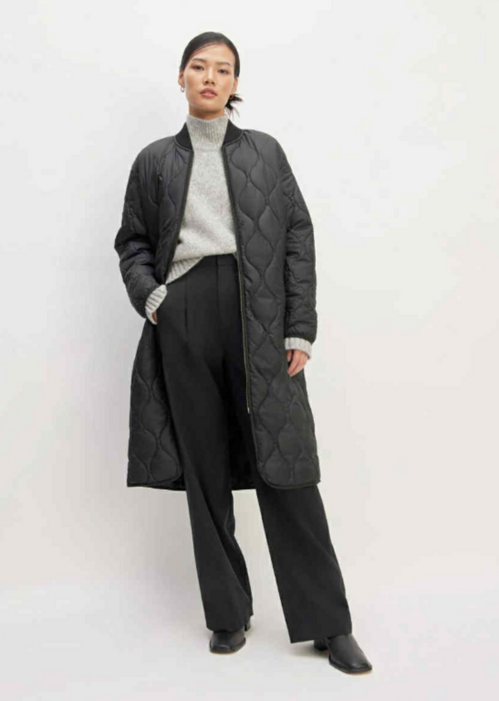 Everlane The ReNew Long Liner Jacket - Size Small (Retails $198)