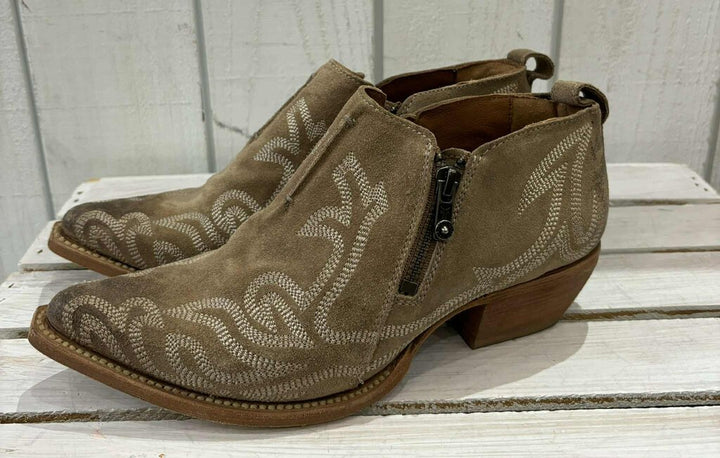 Frye Sacha Primrose Shooties Embroidered Ankle Boots - Size 8