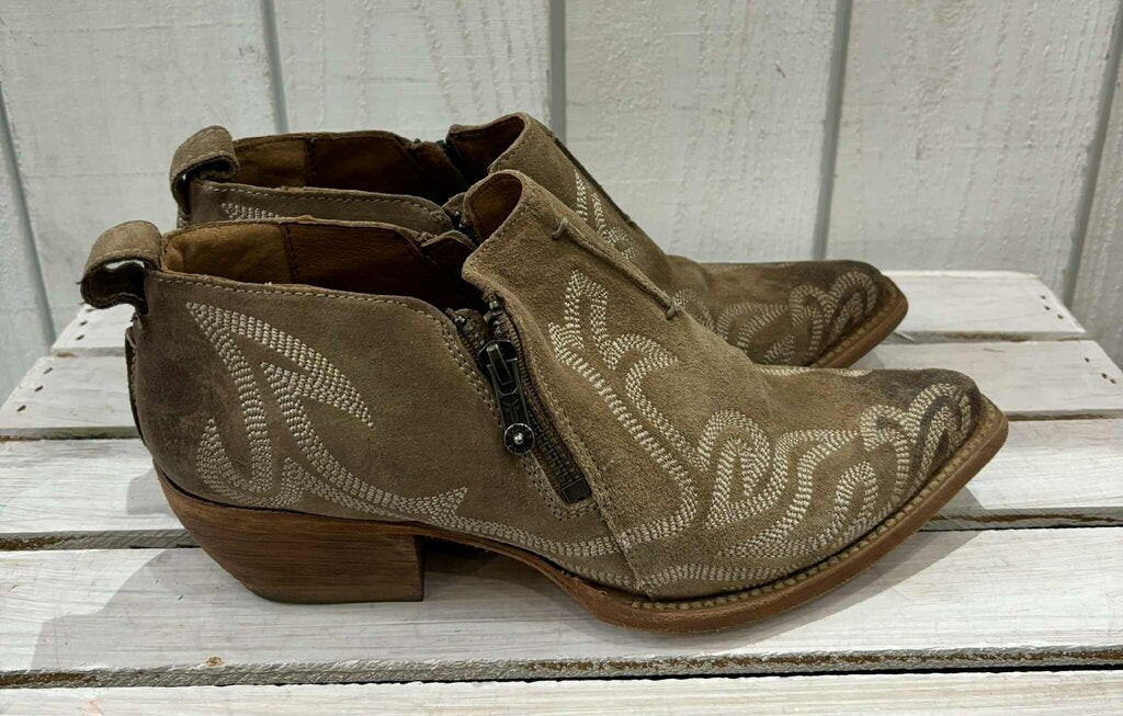 Frye Sacha Primrose Shooties Embroidered Ankle Boots - Size 8