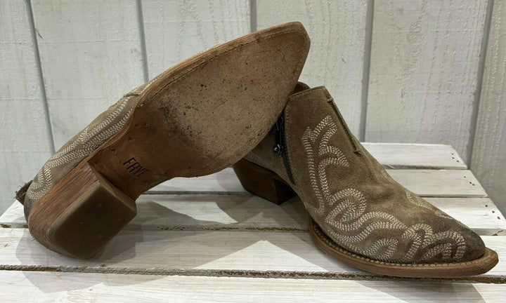 Frye Sacha Primrose Shooties Embroidered Ankle Boots - Size 8