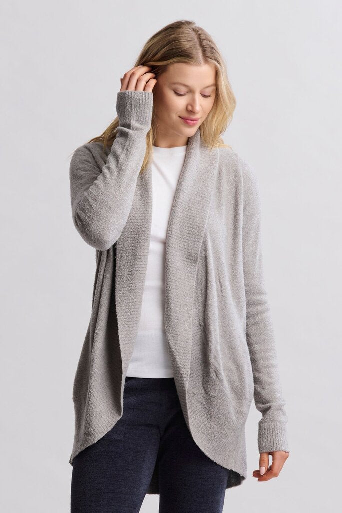 Barefoot Dreams CozyChic Lite® Circle Cardi In Dove Grey (Retails for $125) - Size XS/S