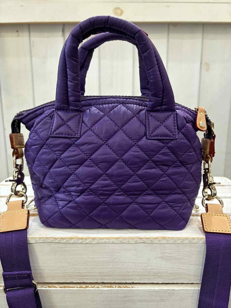 MZ Wallace Micro Sutton Tote In Amethyst/light Gold (Retails for $185)