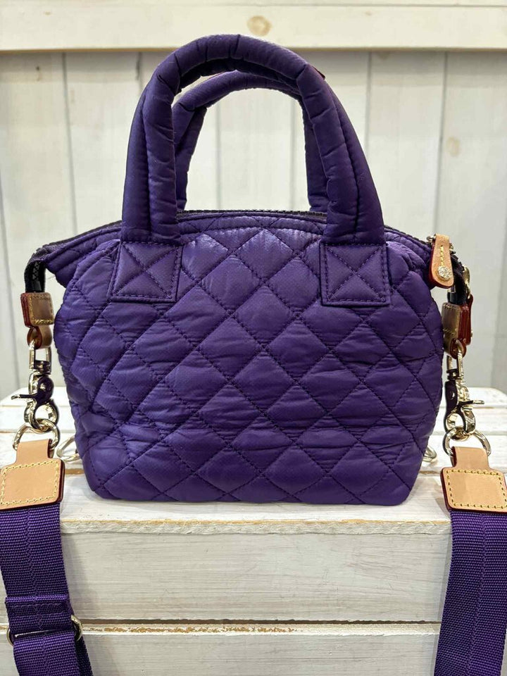 MZ Wallace Micro Sutton Tote In Amethyst/light Gold (Retails for $185)
