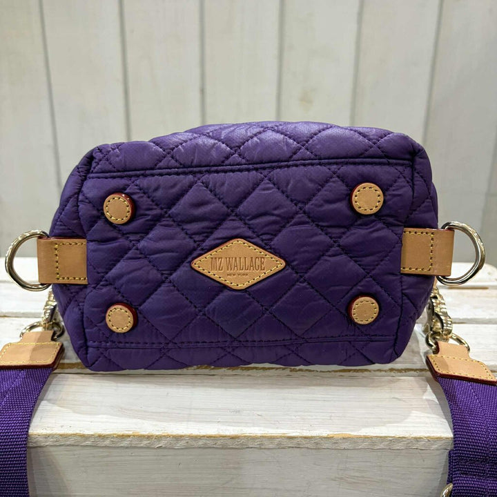MZ Wallace Micro Sutton Tote In Amethyst/light Gold (Retails for $185)