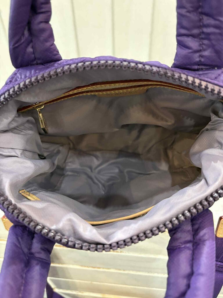 MZ Wallace Micro Sutton Tote In Amethyst/light Gold (Retails for $185)