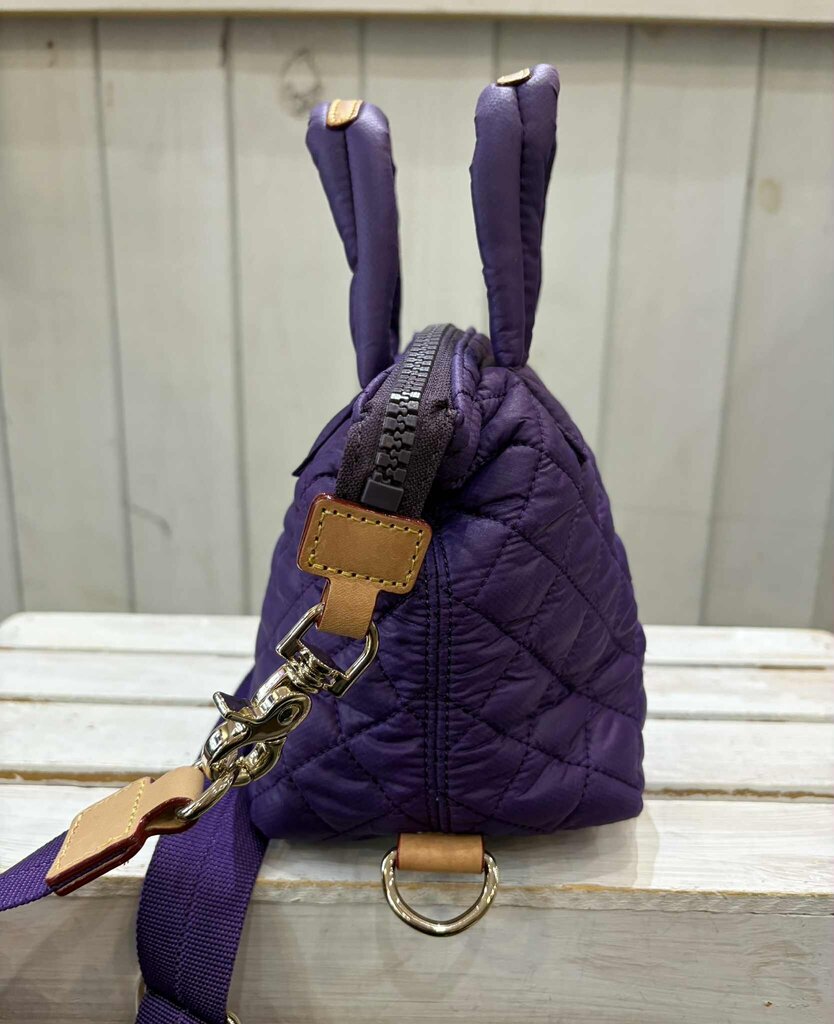 MZ Wallace Micro Sutton Tote In Amethyst/light Gold (Retails for $185)