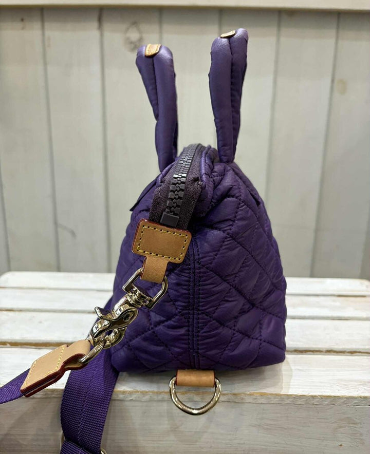 MZ Wallace Micro Sutton Tote In Amethyst/light Gold (Retails for $185)