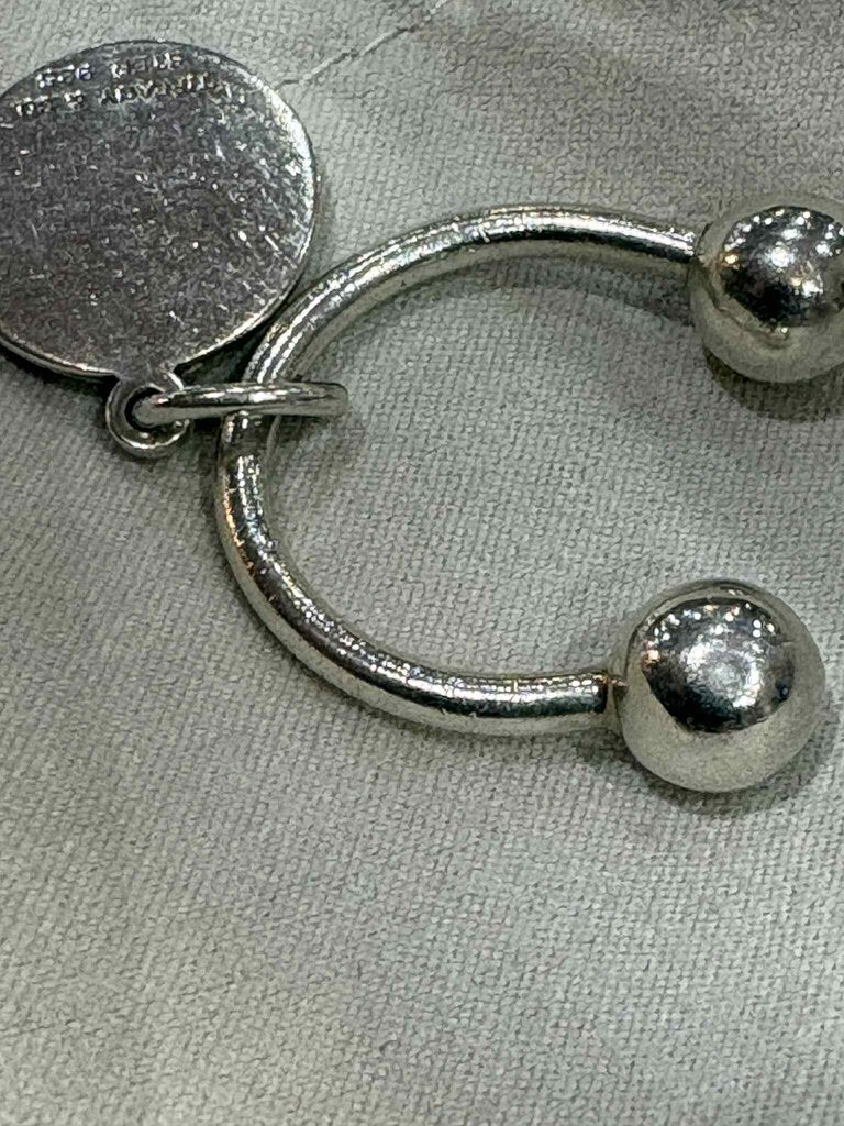Tiffany & Co. Silver Engraved Key Ring