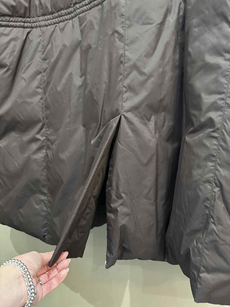 Eileen Fisher Collared Drawstring Down Jacket - Size 3X