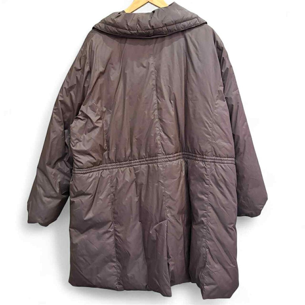 Eileen Fisher Collared Drawstring Down Jacket - Size 3X