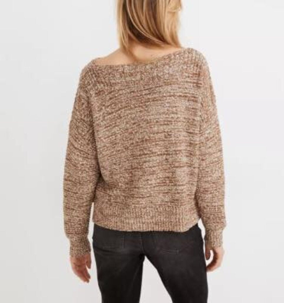 Madwell Side-Button Boatneck Sweater - Size XS