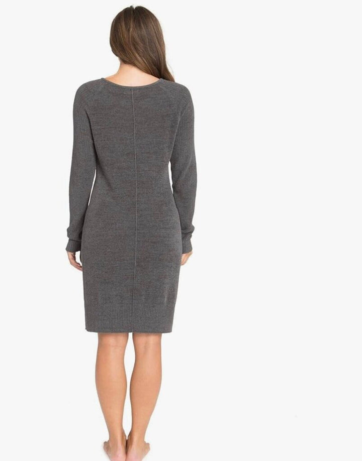 Barefoot Dreams CozyChic Ultra Lite Long Sleeve Loose Vacation Dress - Size Small