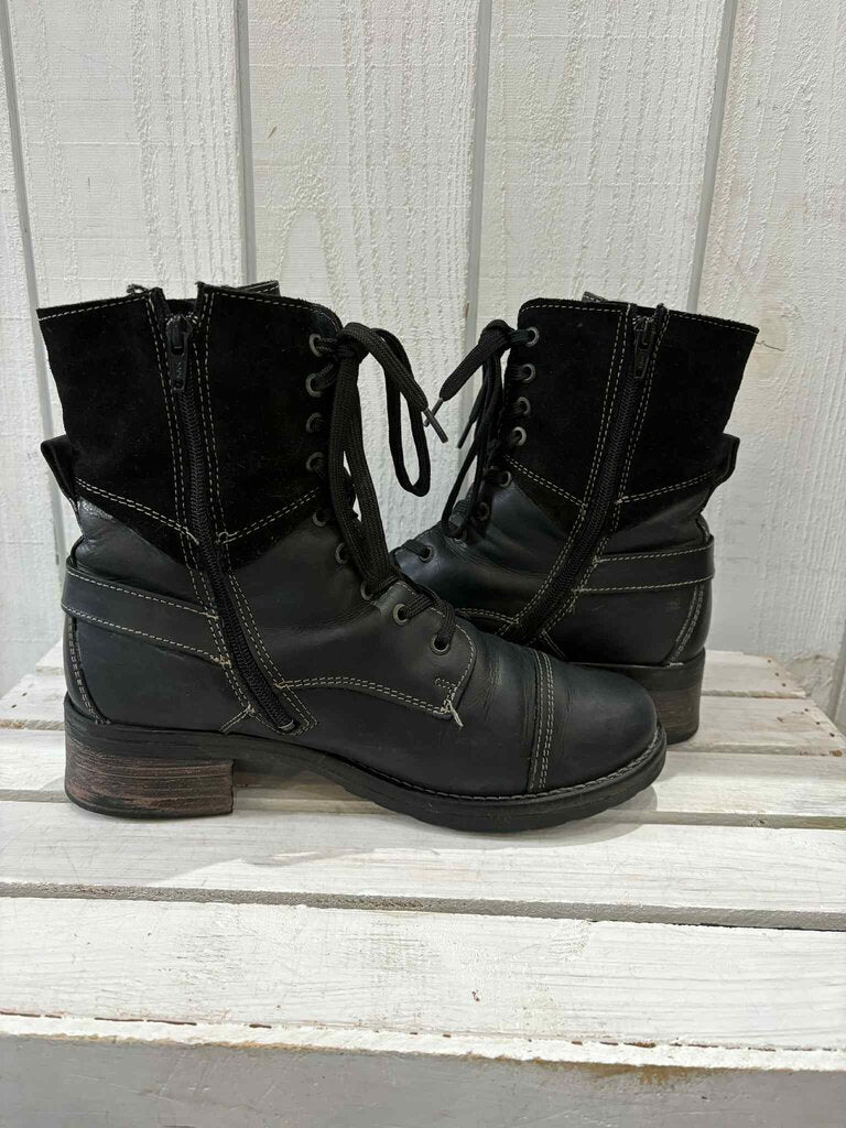 Taos Crave Suede Combat Boots (Retails $250) - Size 40