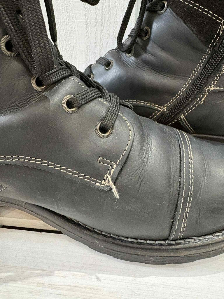 Taos Crave Suede Combat Boots (Retails $250) - Size 40