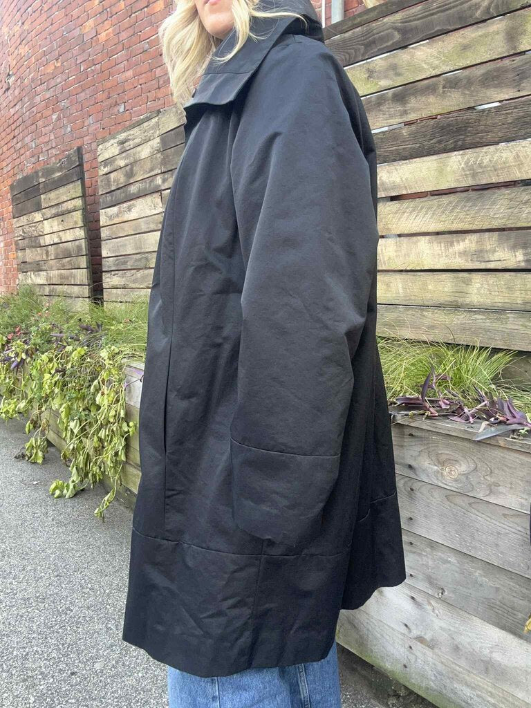 Eileen Fisher Stand Collar Long Coat - Size 3X