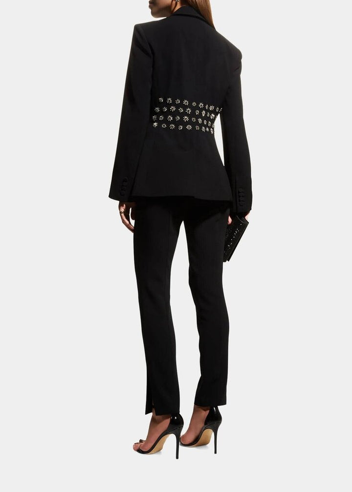 Cinq à Sept Loisa Crepe Crystal Blazer - Size 2