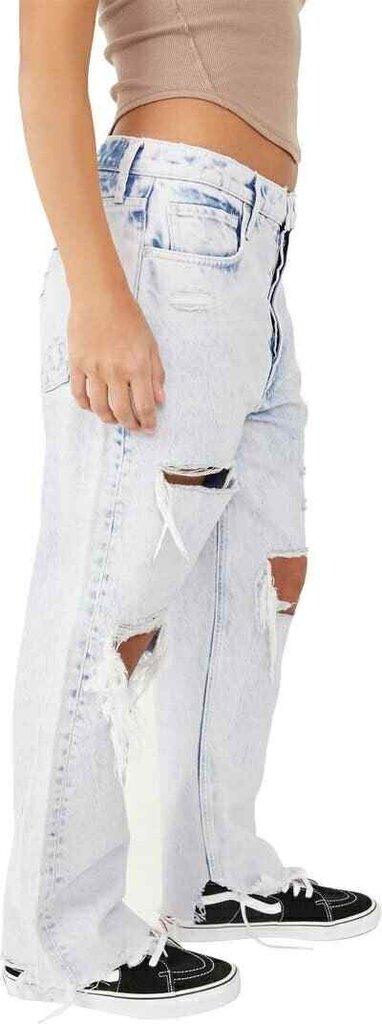 Free People Tapered Baggy Boyfriend Distressed Jeans - Size 29