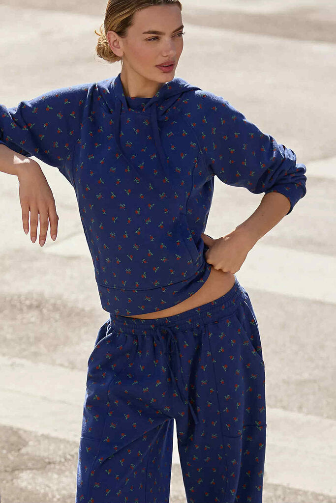 Anthropologie Daily Practice Drawstring Hooded Sweatshirt - Size Small