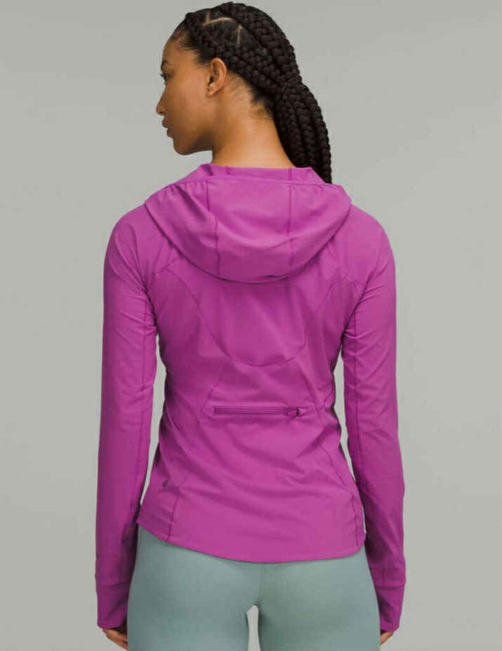 Lululemon Mist Over Windbreaker in Vivid Plum (Retails $128) - Size 8