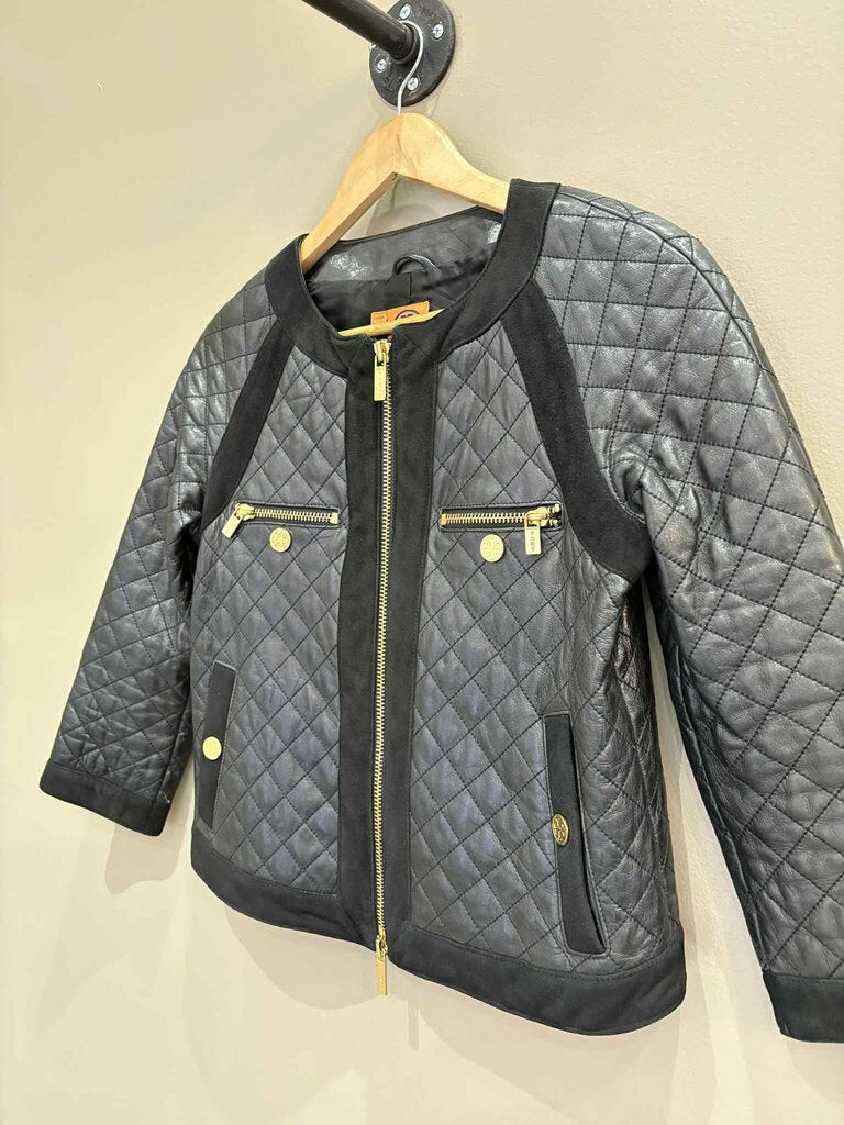 Tory Burch Quilted Leather Jacket - Size 4