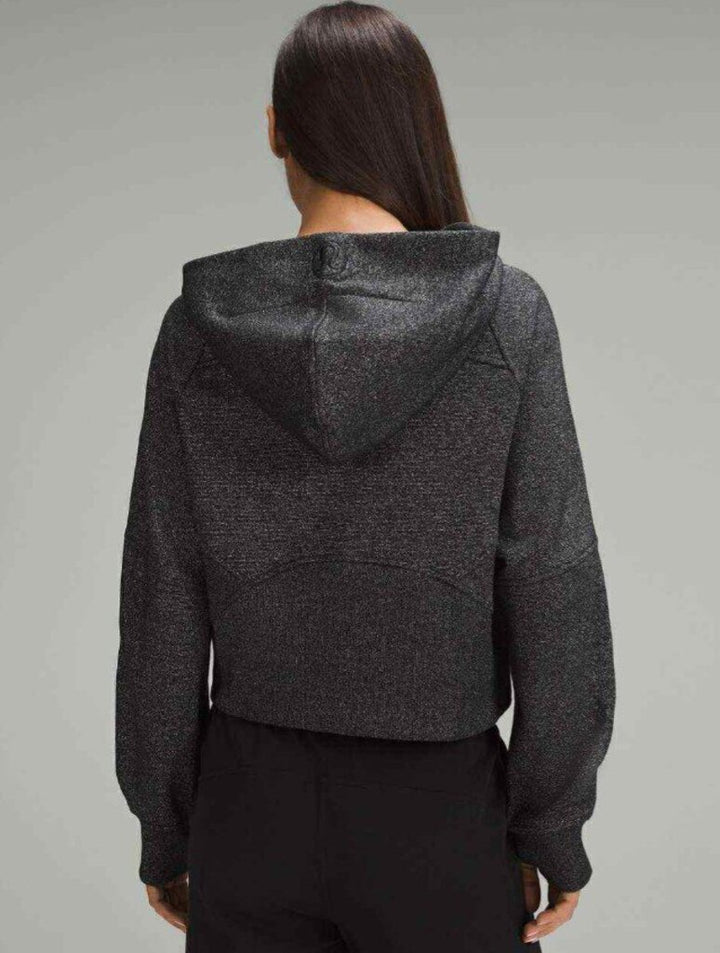 Lululemon NWT Scuba Oversized Half-Zip Hoodie * Spark in Black/Silver - Size M/L (Retails for $118)