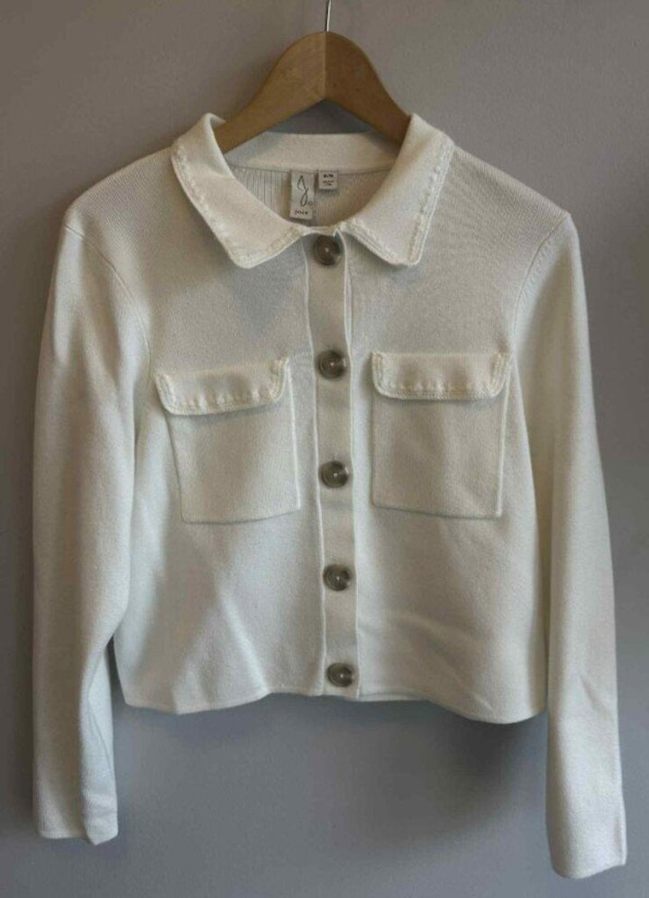 Joie Knit Button Front Boxy Cardigan - Size Medium