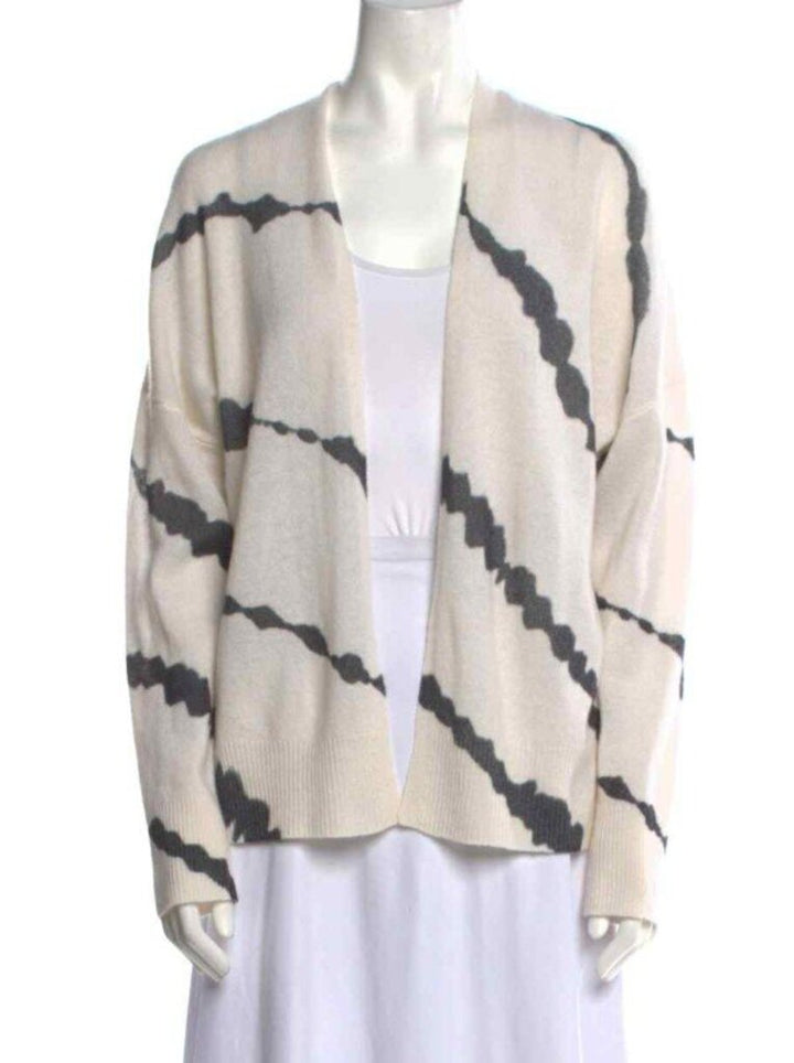 Skull Cashmere NWT Cashmere Skull Printed Open Front Cardigan