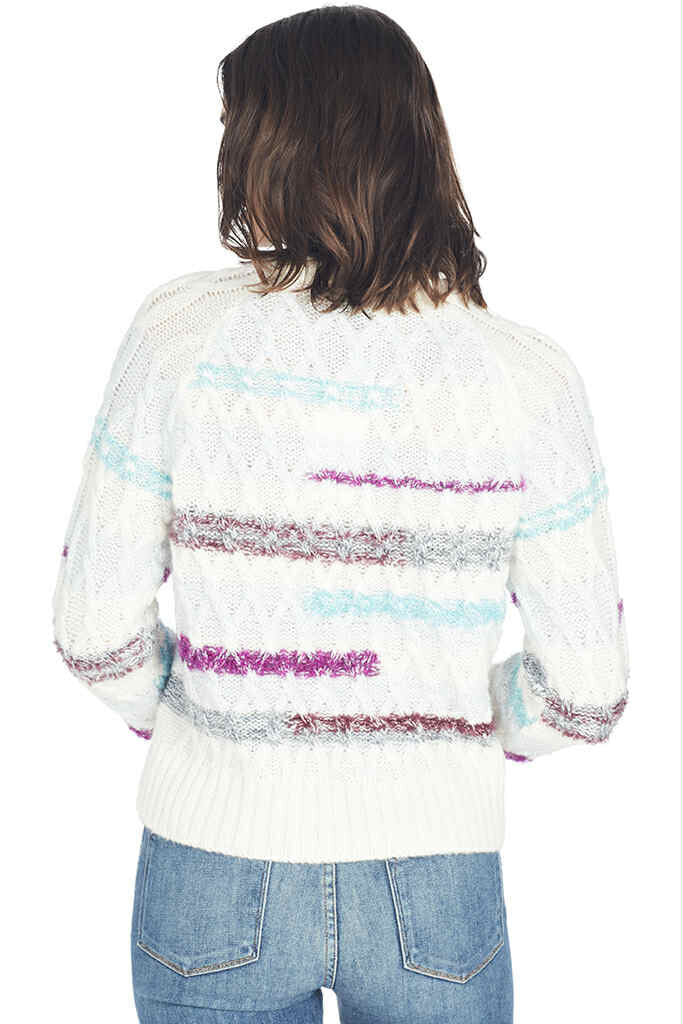 Tanya Taylor Cable Lora Knit Top (Retails $450) - Size XS