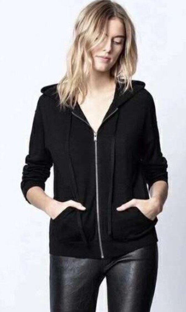 Zadig & Voltaire Wool Skull Zip Up Jacket - Size Medium