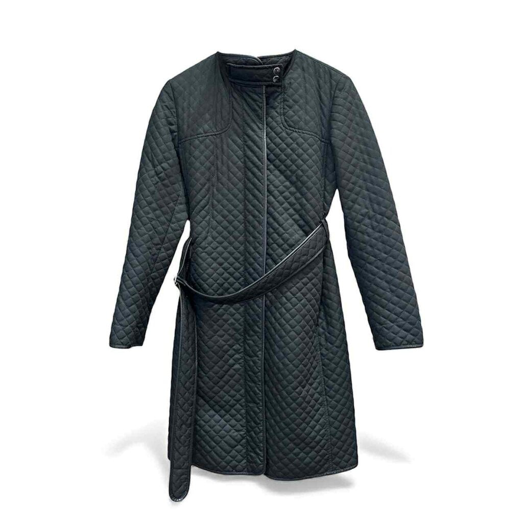 Burberry Quilted Belt Coat - Size XS