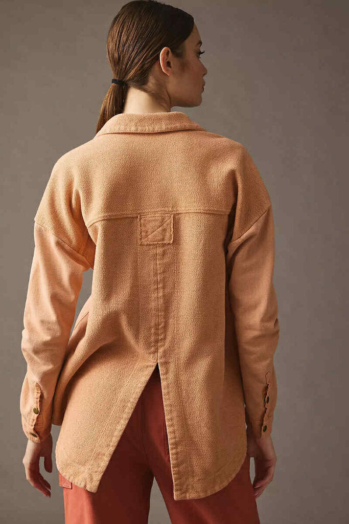 Pilcro Utility Snap Button Shacket - Size Small