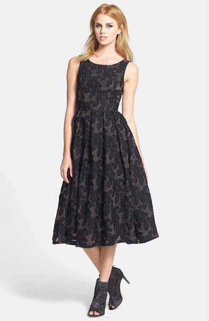 ASTR Jacquard Midi Dress - Size Small