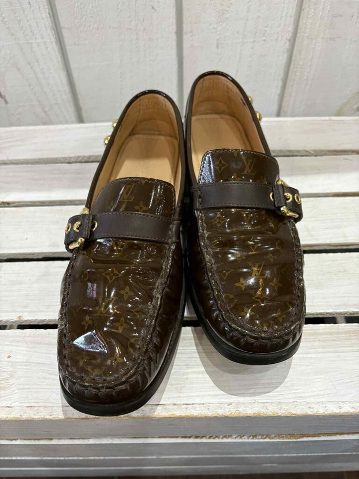 Louis Vuitton Patent Leather Loafers - Size 38