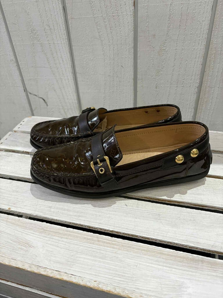 Louis Vuitton Patent Leather Loafers - Size 38