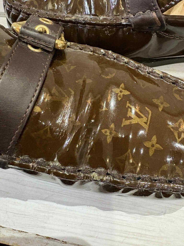 Louis Vuitton Patent Leather Loafers - Size 38