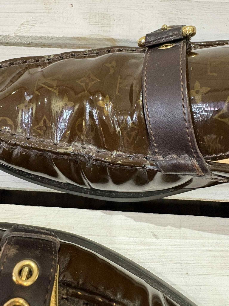 Louis Vuitton Patent Leather Loafers - Size 38