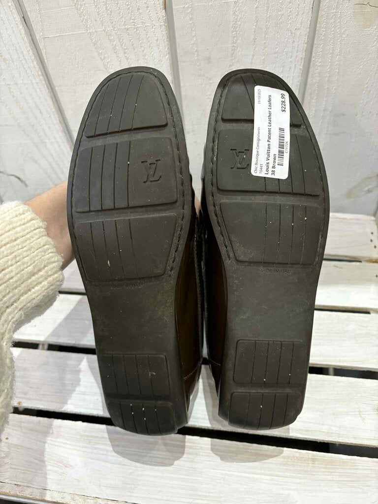 Louis Vuitton Patent Leather Loafers - Size 38