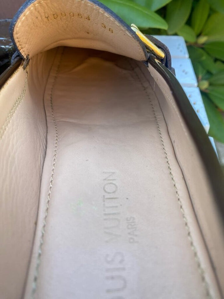Louis Vuitton Patent Leather Loafers - Size 38