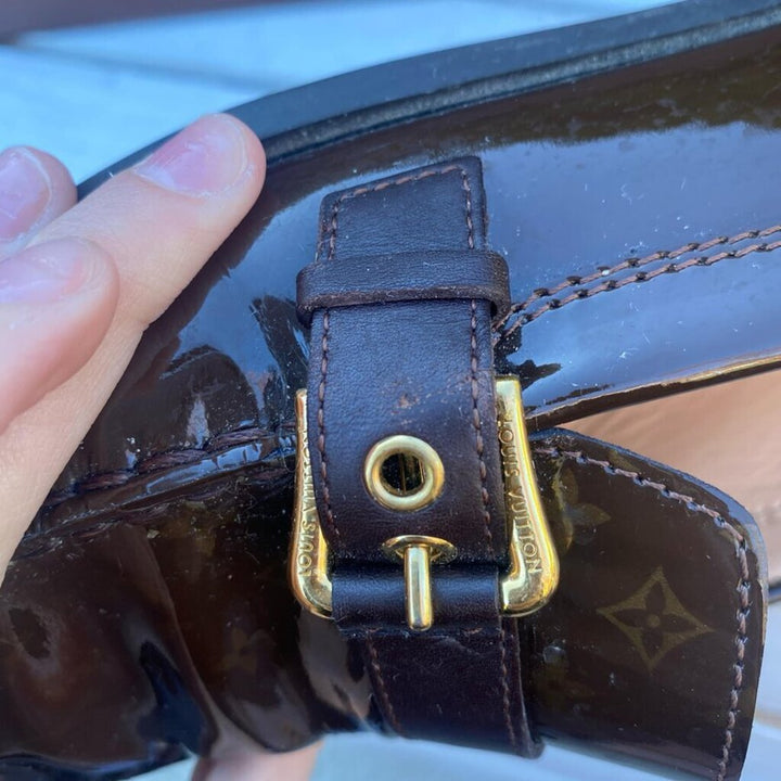 Louis Vuitton Patent Leather Loafers - Size 38