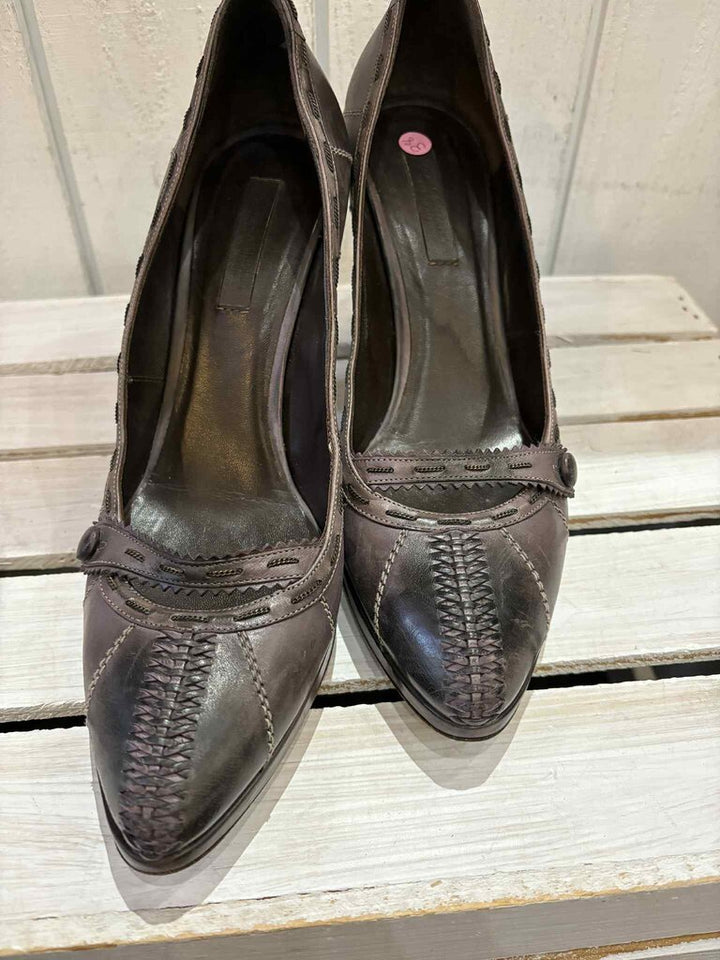 Bottega Veneta Leather Heels - Size 38