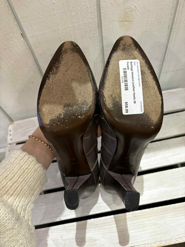 Bottega Veneta Leather Heels - Size 38