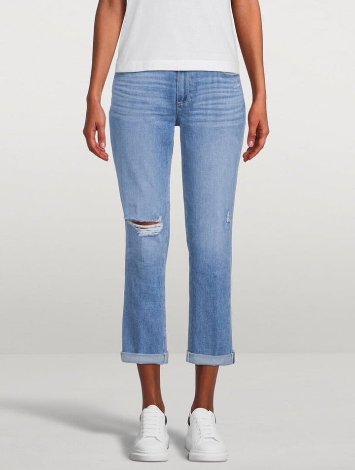 Paige Brigitte Mid-Rise Boyfriend Jeans - Size 31(Retails $225)