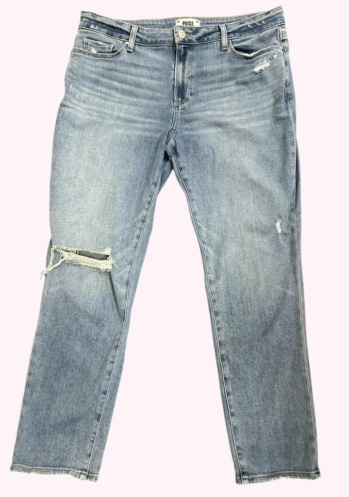 Paige Brigitte Mid-Rise Boyfriend Jeans - Size 31(Retails $225)