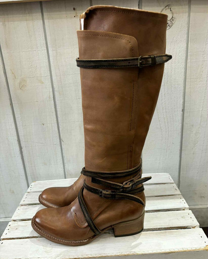Free Bird Gia Leather Boots - Size 8