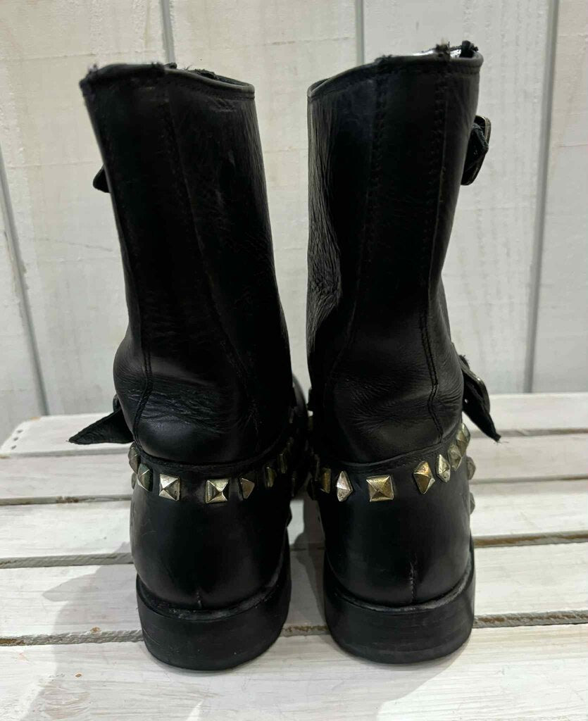 Frye Men's Rogan Stud Engineer Boots - Men's Size 7.5/Women's Size 9