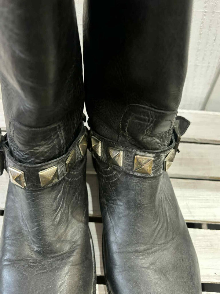 Frye Men's Rogan Stud Engineer Boots - Men's Size 7.5/Women's Size 9