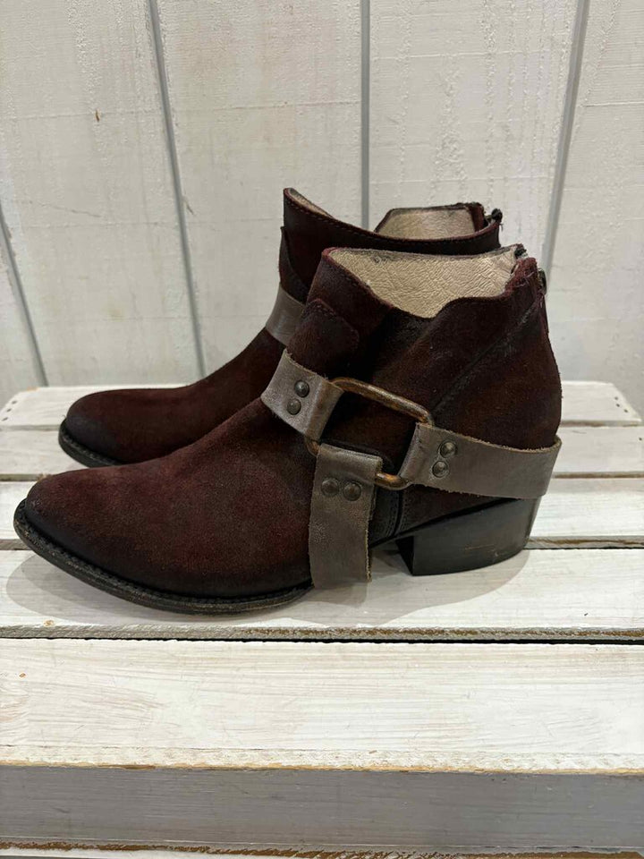 Free Bird Phlow Suede Ankle Booties - Size 8