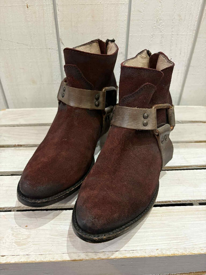 Free Bird Phlow Suede Ankle Booties - Size 8