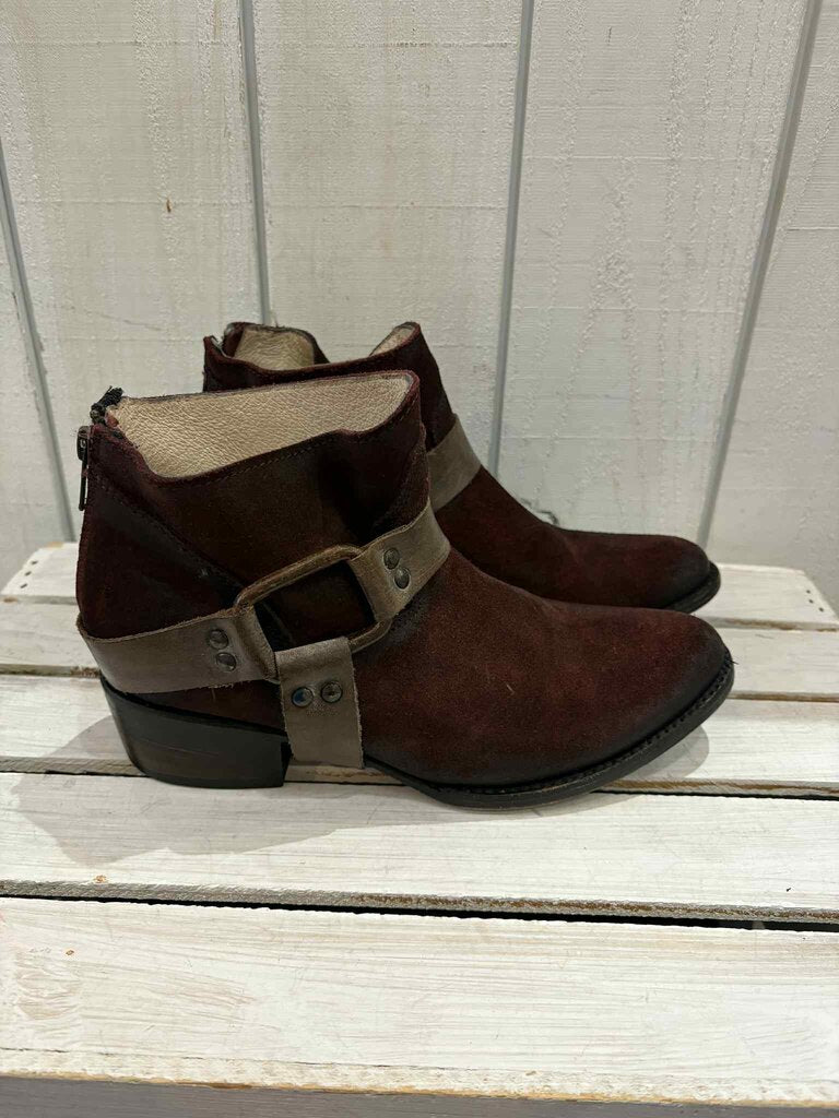Free Bird Phlow Suede Ankle Booties - Size 8