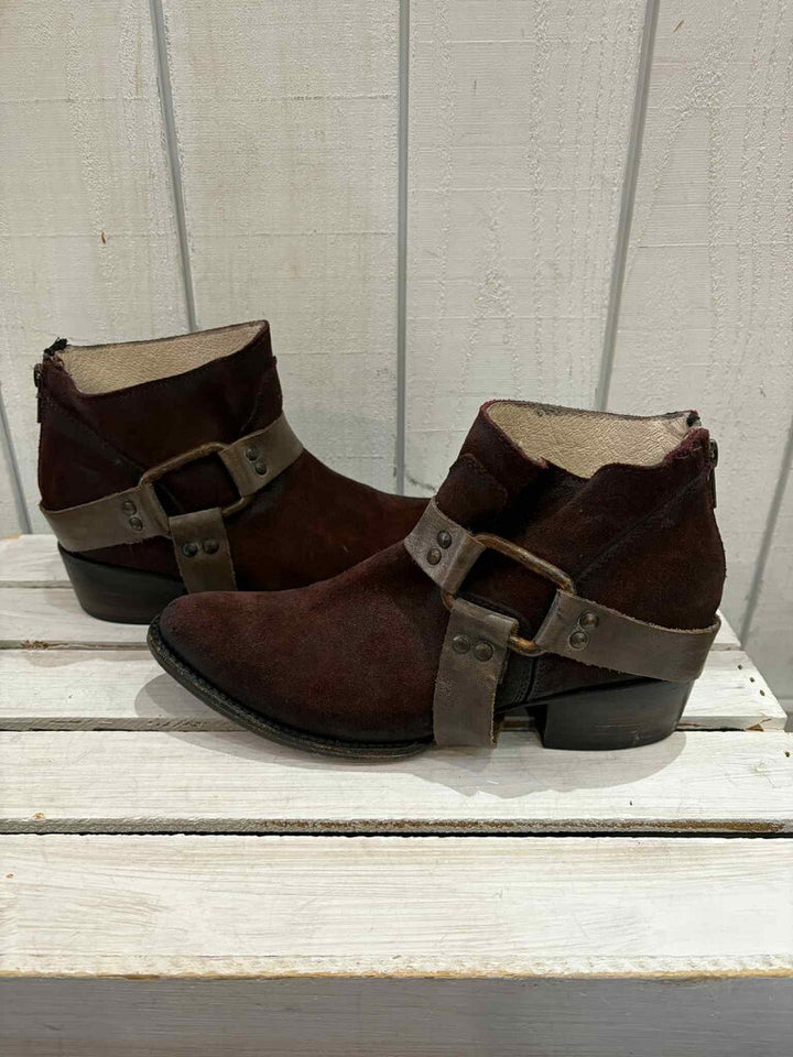 Free Bird Phlow Suede Ankle Booties - Size 8